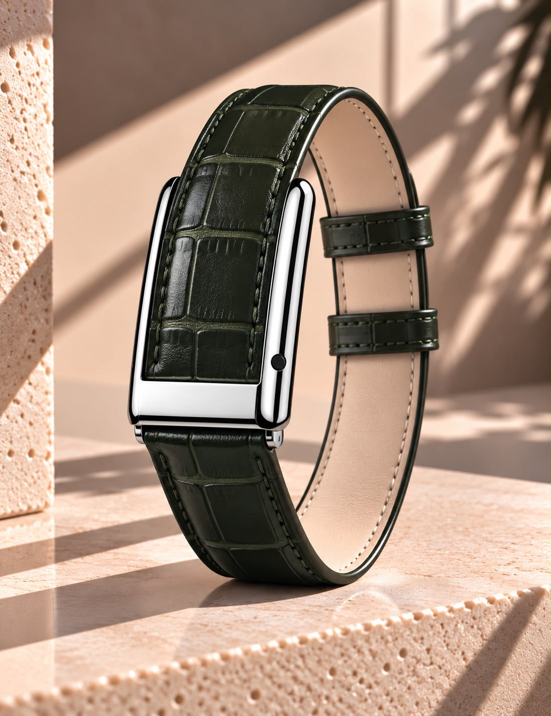 Embossed Croco Leather Band
