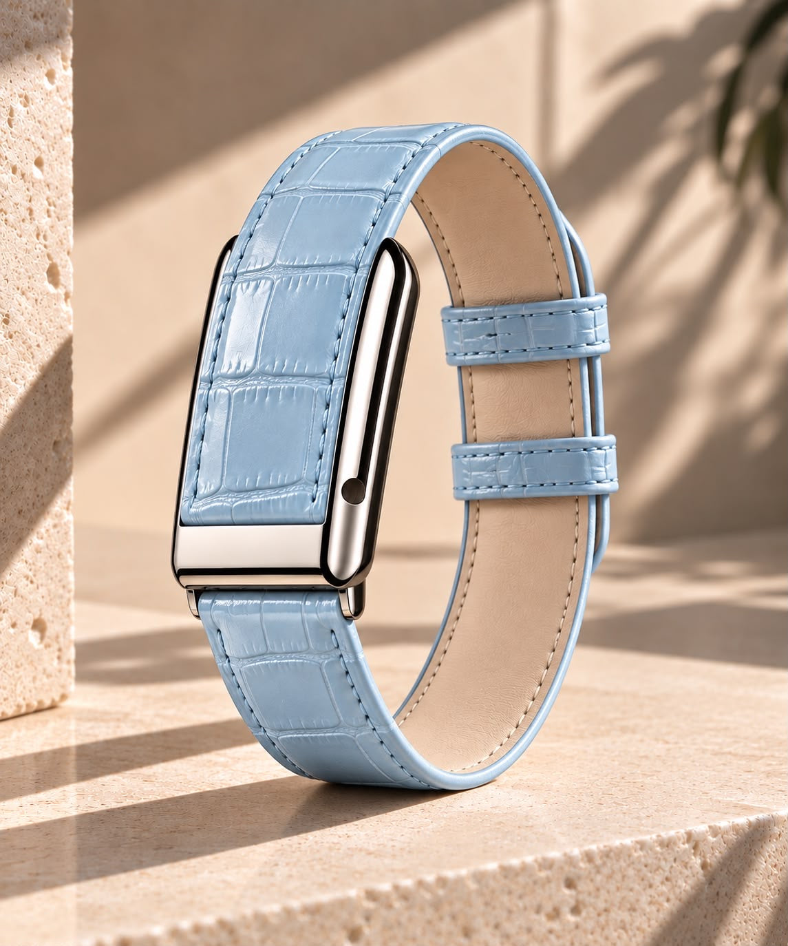 Embossed Croco Leather Band