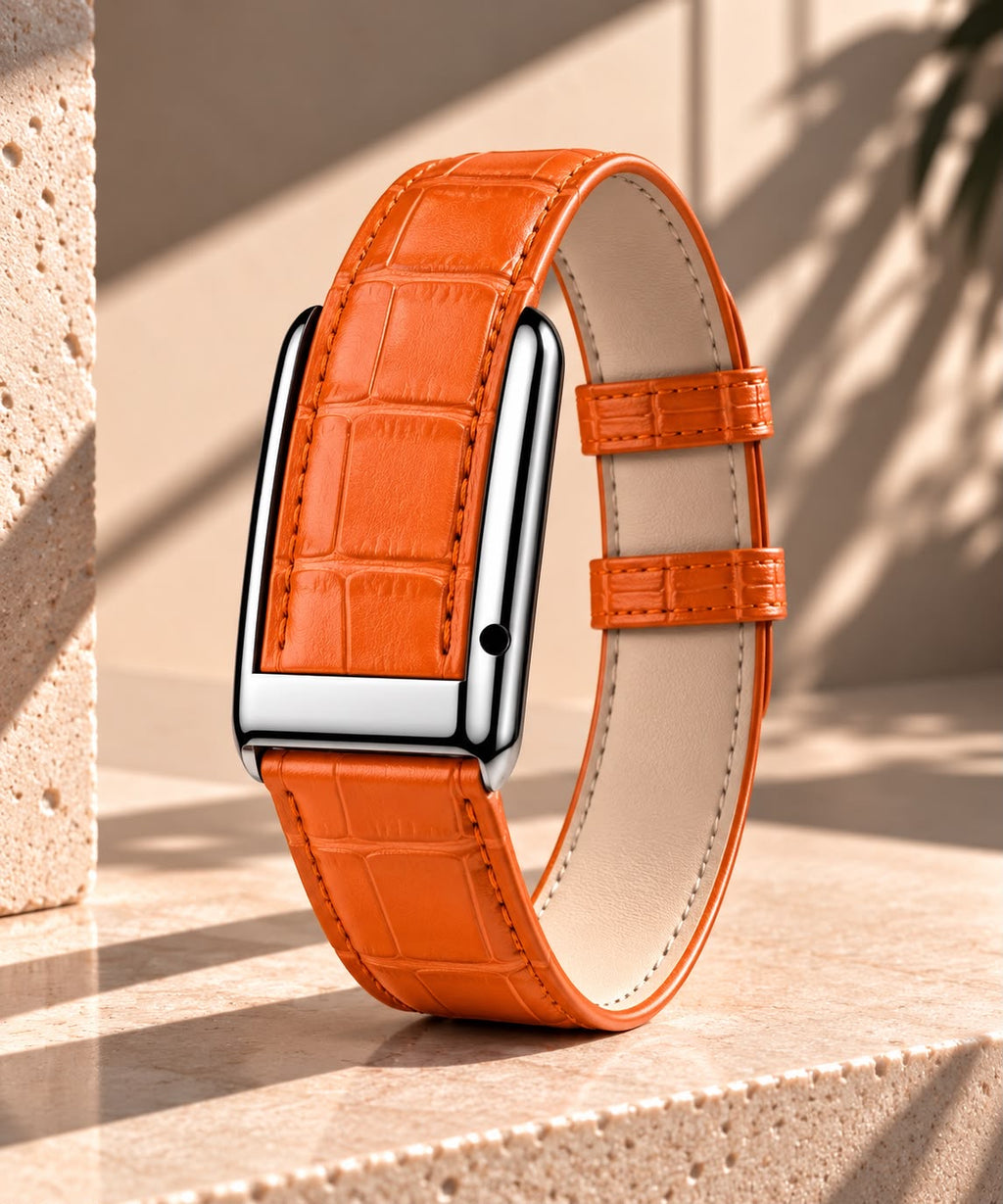 Embossed Croco Leather Band