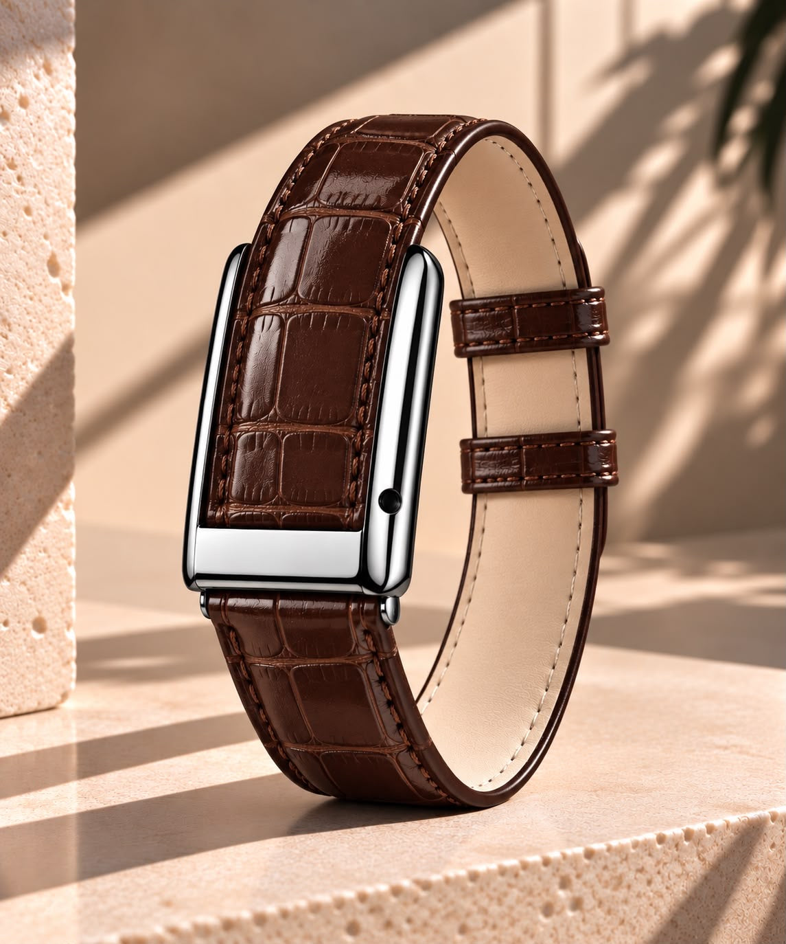Embossed Croco Leather Band