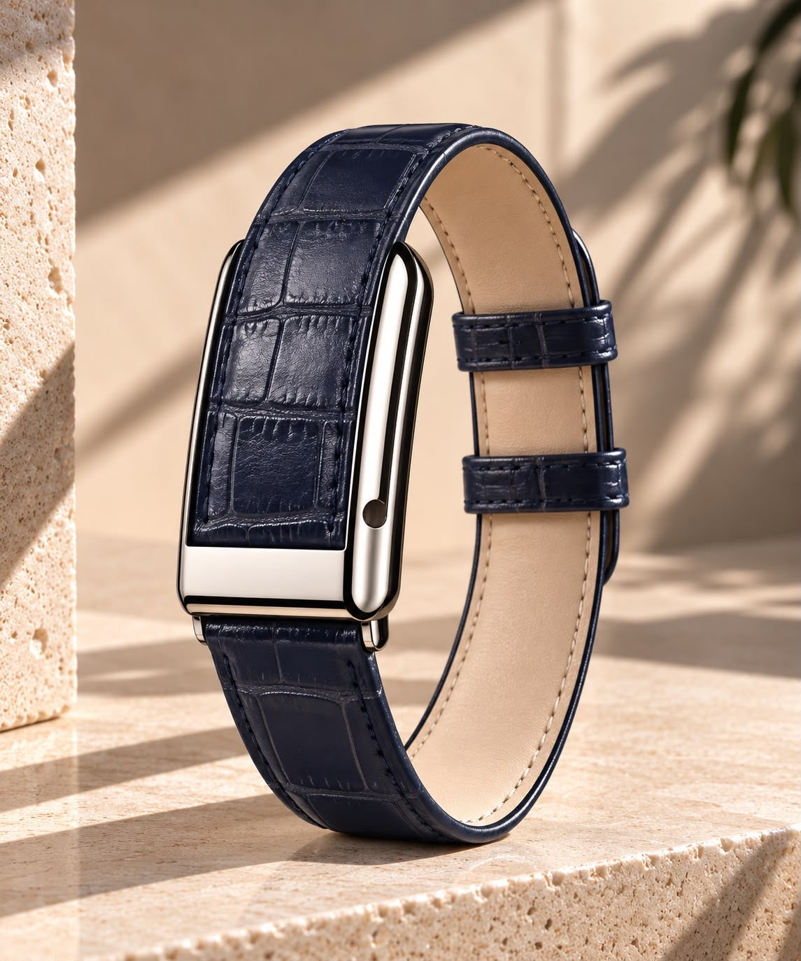 Embossed Croco Leather Band